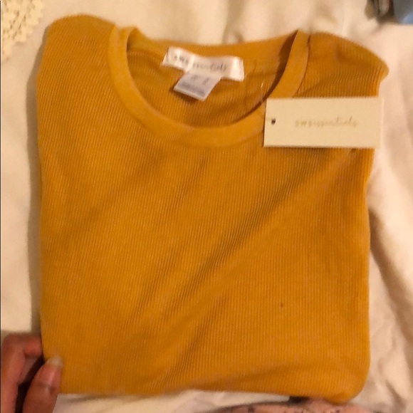 NWT-Women’s stylish plain long sleeve crop top - Picture 2 of 2